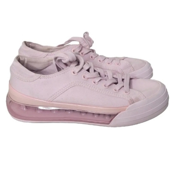 SHOES 53045 Sneak' Air Unisex Size Pink Low Top Translucent Sole Sneaker… - Picture 1 of 6